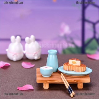 Tượng Thỏ Mini Trang Trí Tiểu Cảnh
