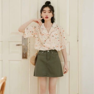 SẴN | L | Chân váy jeans chữ A