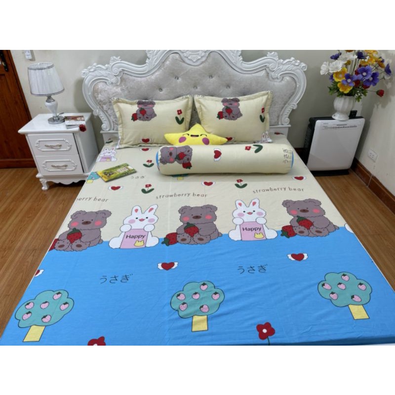 sét ga gối cotton 100% cho bé