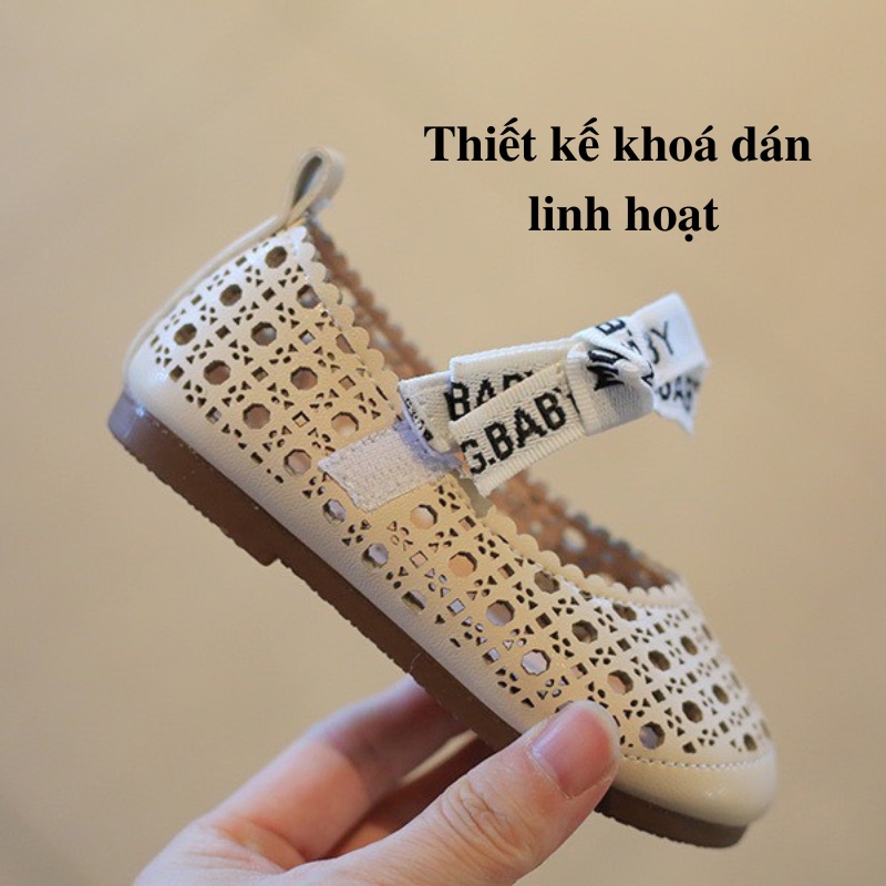 Giày búp bê bé gái da mềm thoáng khí Bunny Store, giày cho bé gái phù hợp cho trẻ em từ 1 tuổi đến 5 tuổi đế mềm BN21