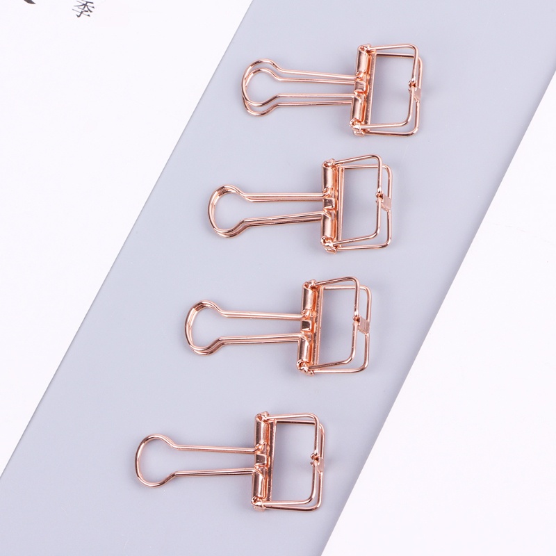Kẹp Giấy Văn Phòng Thiết Kế Khoét Rỗng Bằng Kim Loại Dễ Thương