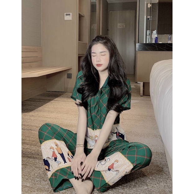 Loại 1- Bộ mặc nhà lụa mango