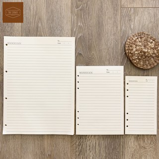 Giấy refill kẻ ngang cho sổ còng A6 / A5 / B5/ A4 40 tờ