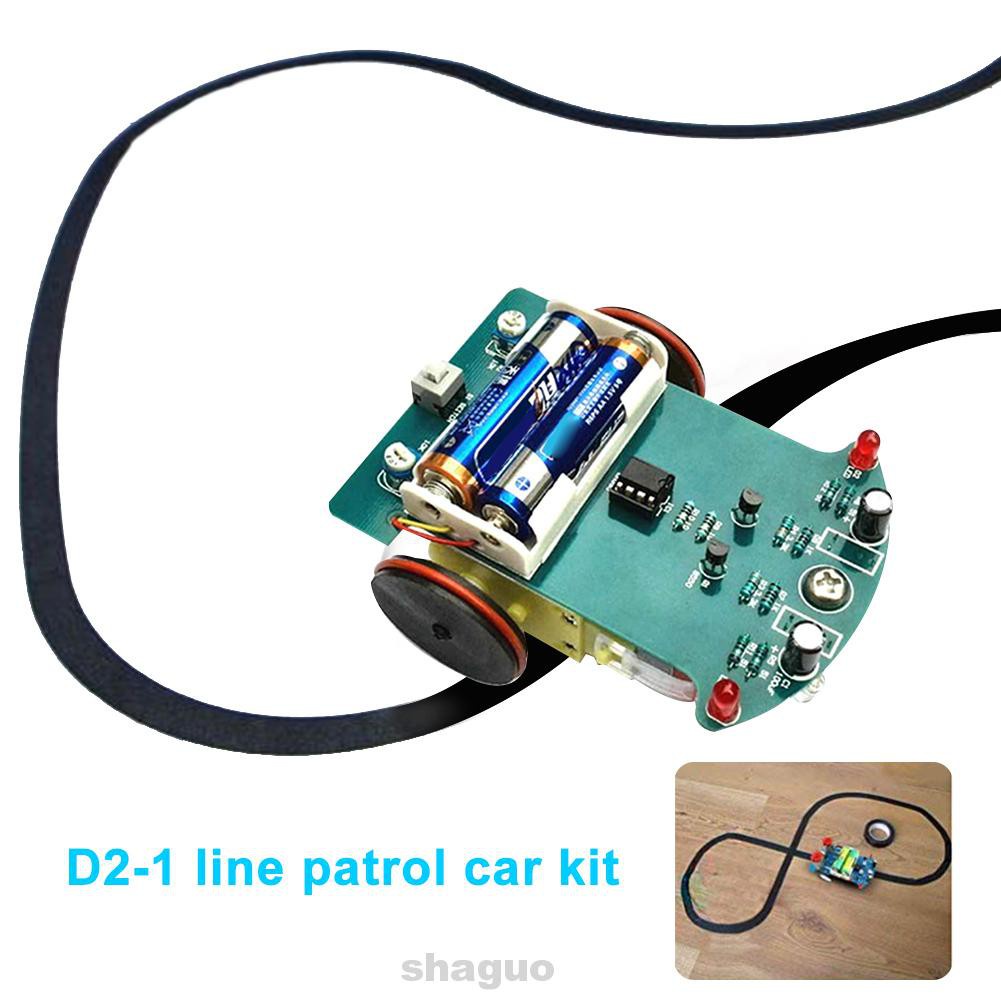 Kit Toy Car Tracking DIY School Competition Motor Electronics Robot Line Following Soldering Project