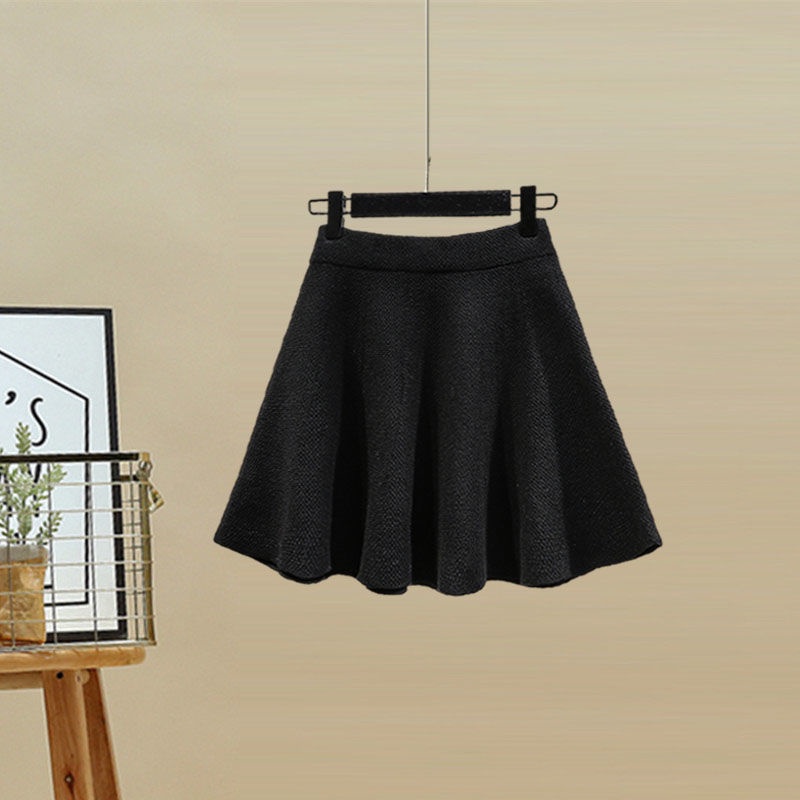 Bộ Áo sweater Cổ Tròn + Chân Váy Dệt Kim Họa Tiết Giáng Sinh Thời Trang Thu Đông Mới 2021