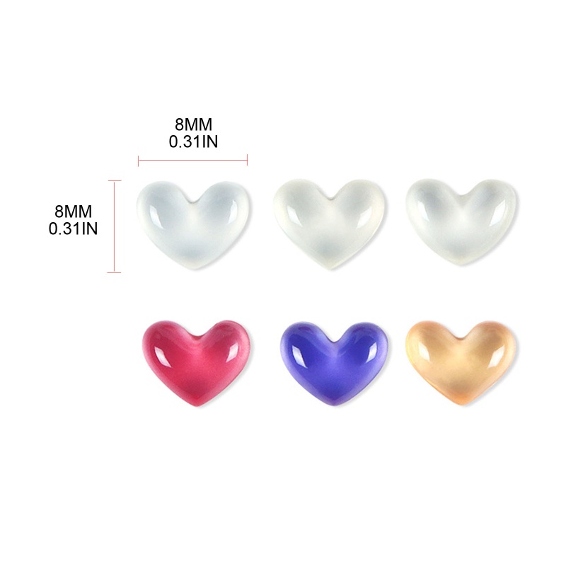 Hạt Pha Lê Trái Tim 3d Đính Móng Nghệ Thuật Charms