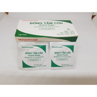 Bông tẩm cồn tanaphar