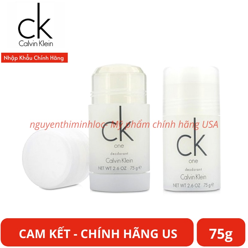 Lăn khử mùi nước hoa Unisex Calvin Klein Ck One 75g Cam Kết Chính Hãng US