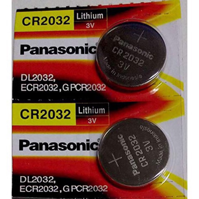 2 Viên Pin CR2032 Panasonic Lithium 3V Made in Indonesia