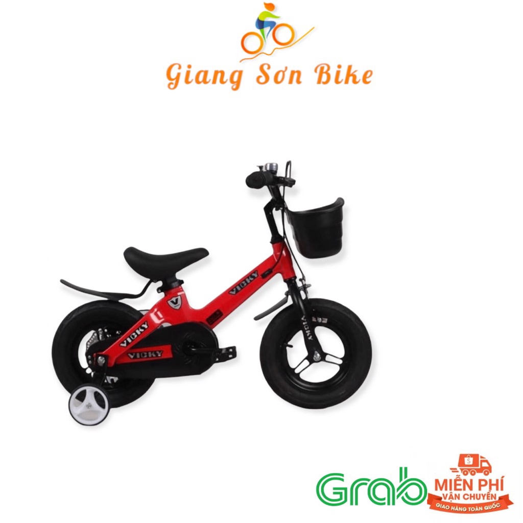 Xe đạp trẻ em chính hãng VICKY VK cho bé từ 3 tuổi, xe ba bánh cho bé giá rẻ loại 14,16,18 inch - GIANG SON BIKE.