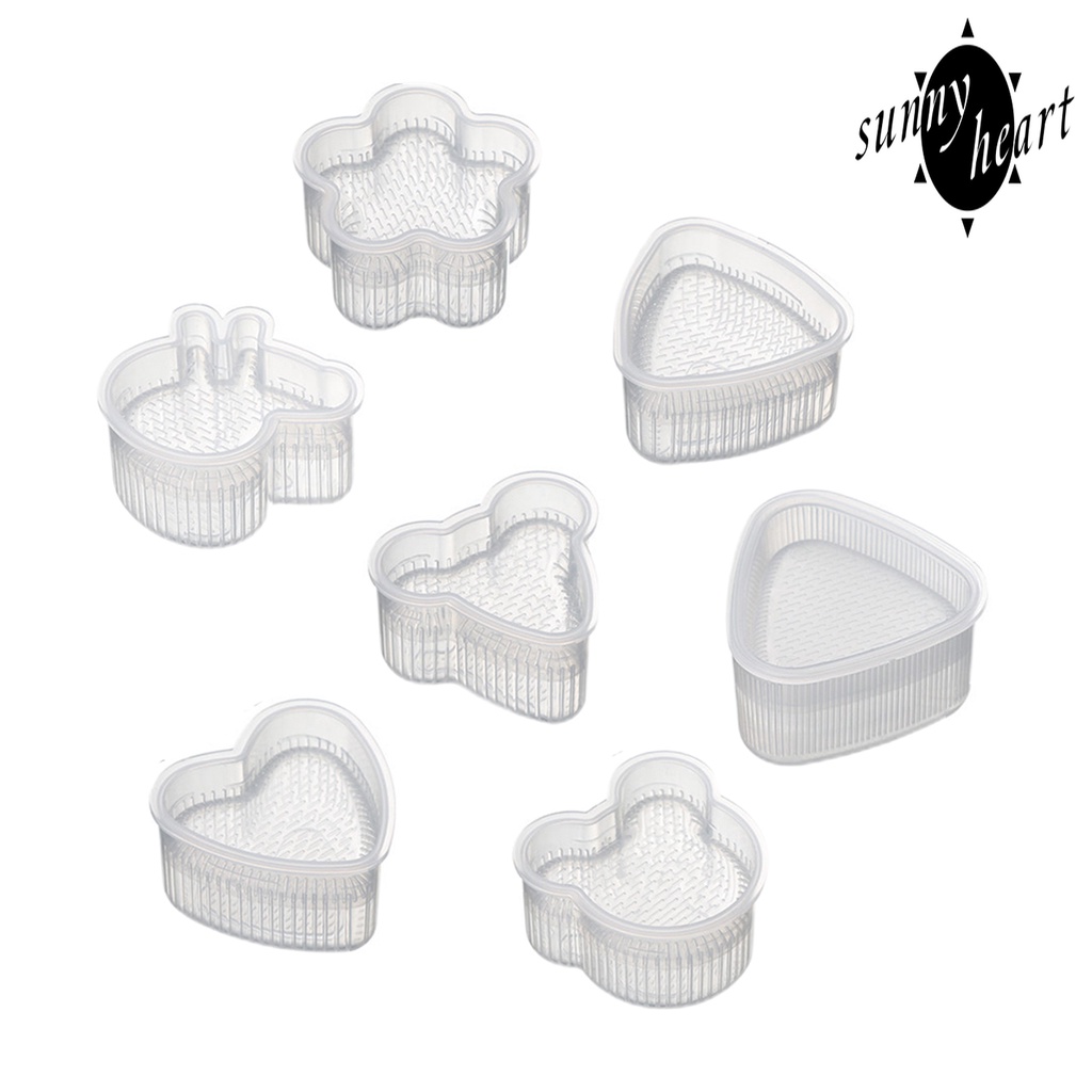 Set 7 / 8 Khuôn Làm Cơm Nắm Hình Tam Giác Hình Gấu Dễ Thương DIY