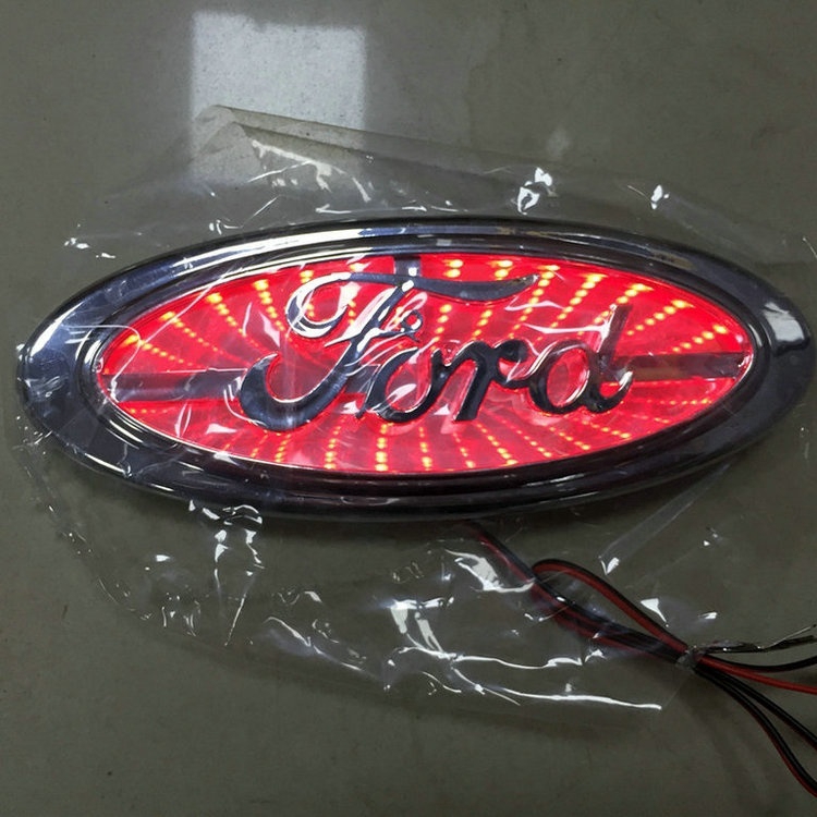 Logo Ford 3D Có Đèn Led Dùng Để Trang Trí Đuôi Xe Hơi