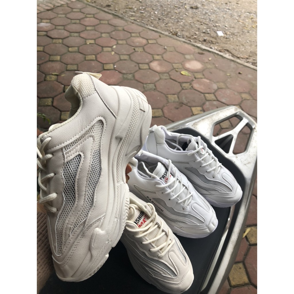 Giày thể thao UZZANG độn đế 6cm cá tính da mềm êm chân