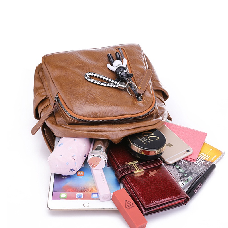 Balo IELGY có khóa kéo thời trang hàn quốc cho nữ