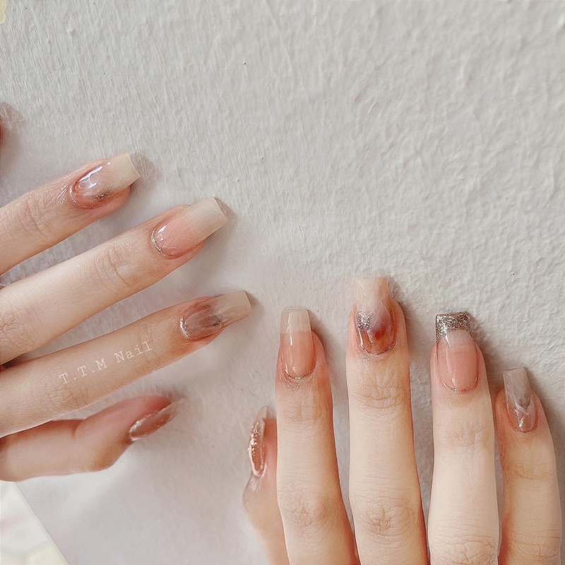 Gel tip đắp móng màu clear 60ml