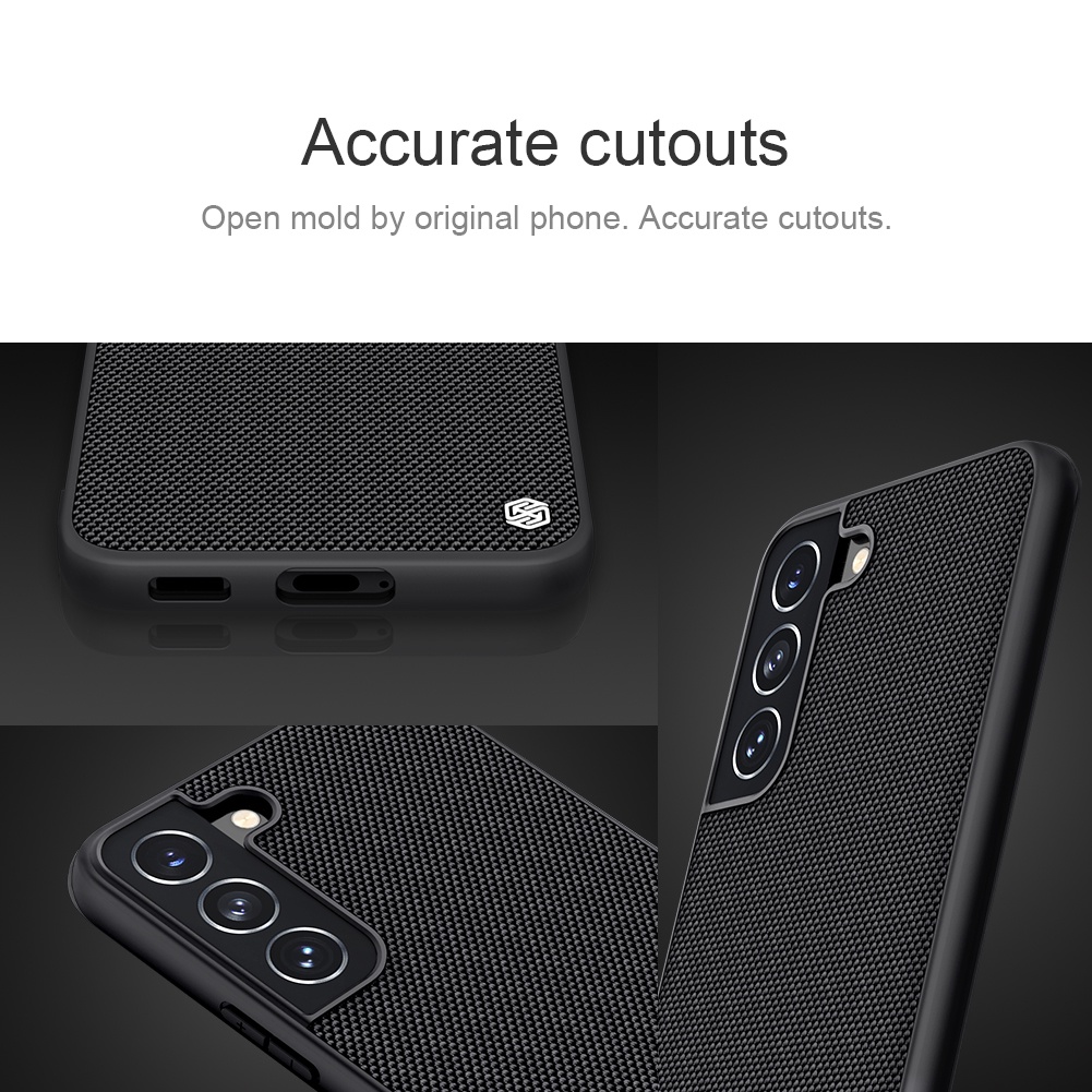 Ốp điện thoại Nillkin TPU + PC sợi Nylon nhẹ chống trượt bảo vệ toàn diện cho Samsung Galaxy S22