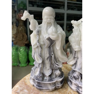 Bộ Tam Đa Đá Đúc 20cm – Tượng Phúc Lộc Thọ May Mắn, Quà Tặng Phong Thủy Cao Cấp