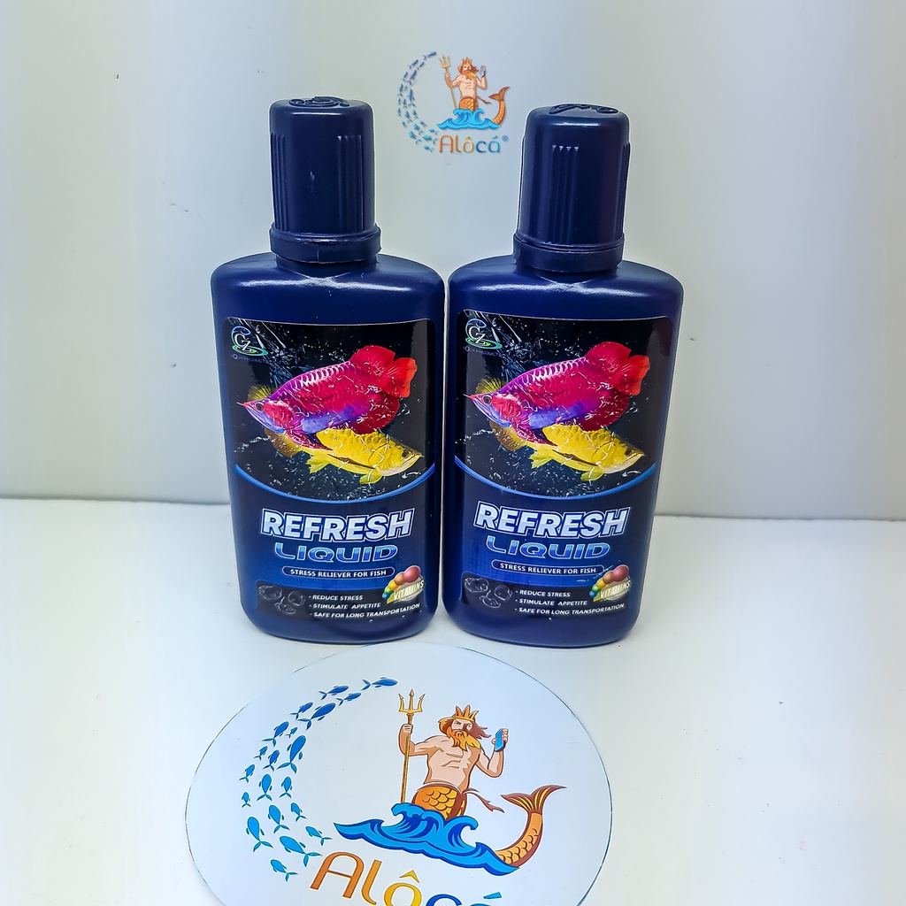Dung dịch Vitamin REFRESH LIQUID dưỡng cá, tăng khả năng phục hồi, giảm stress cho mọi loại cá cảnh chai 100ml