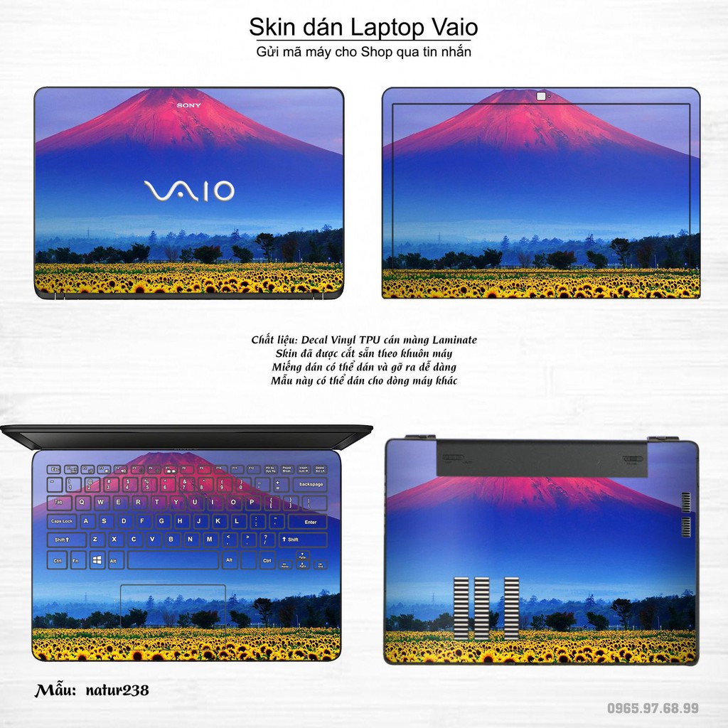 Skin dán Laptop Sony Vaio in hình thiên nhiên _nhiều mẫu 10 (inbox mã máy cho Shop)