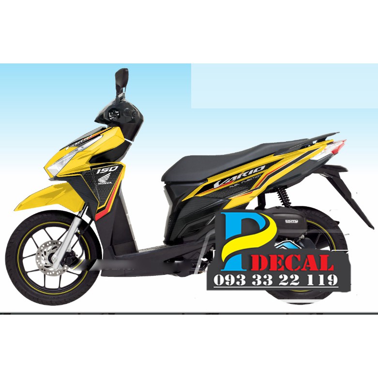Tem Vario 150 Vàng Đen