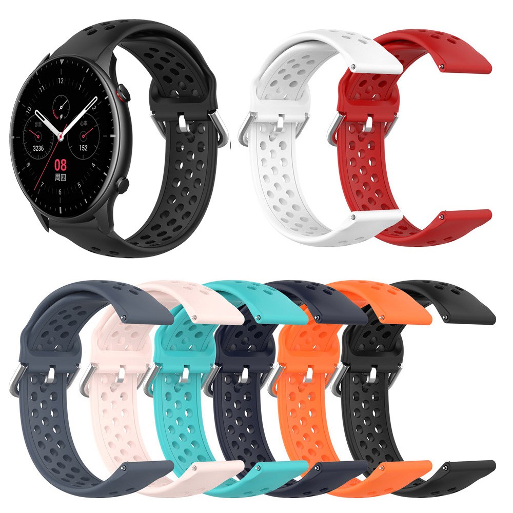 Dây Đeo Silicone Thay Thế Cho Đồng Hồ Thông Minh Huami Amazfit GTR 4 / 3 Pro / GTR 2 / GTR 47mm 42mm / GTR 2e / Pace / Stratos
