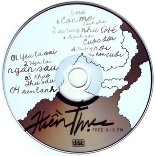 Đĩa CD nhạc Hiền Thục - Nhật Ký Của Mẹ phôi đĩa nhật