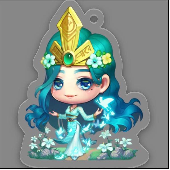 Mã QR in theo yêu cầu và móc khóa mica game gunny thiết kế theo yêu cầu