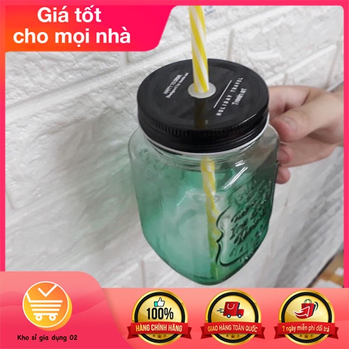 LY QUAI THUỶ TINH CÓ ỐNG HÚT 480ml | BigBuy360 - bigbuy360.vn