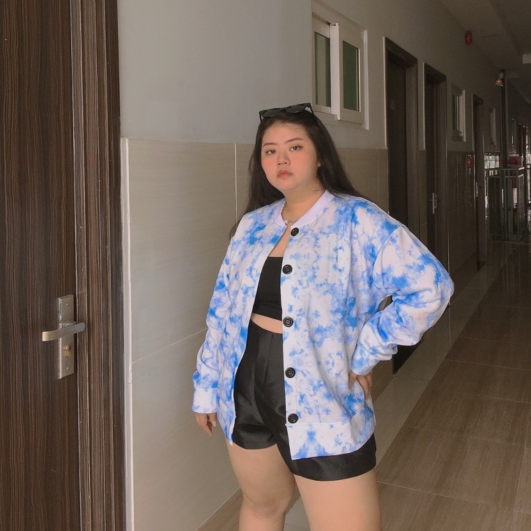 [Ảnh Thật] ÁO CARDIGAN LOANG 3D BIGSIZE Chất Nỉ Bông (Loang Trắng) | BigBuy360 - bigbuy360.vn