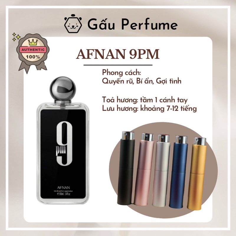 Mẫu thử 9PM 10ML chính hãng