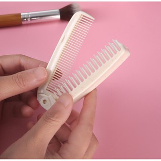 Lược chải tóc lúa mạch 2 đầu chải - Gấp gọn - mát xa đầu