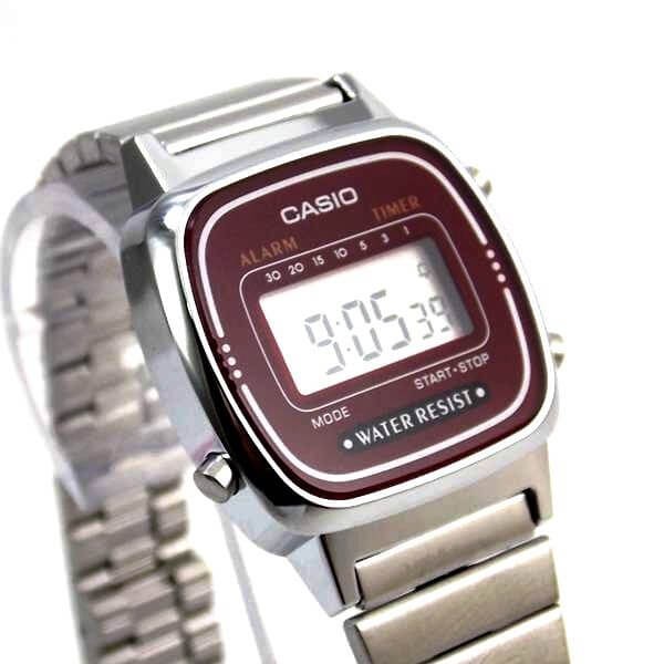 Đồng hồ nữ Casio LA670WA-4DF - Dây Thép Không Rỉ - Chống Nước