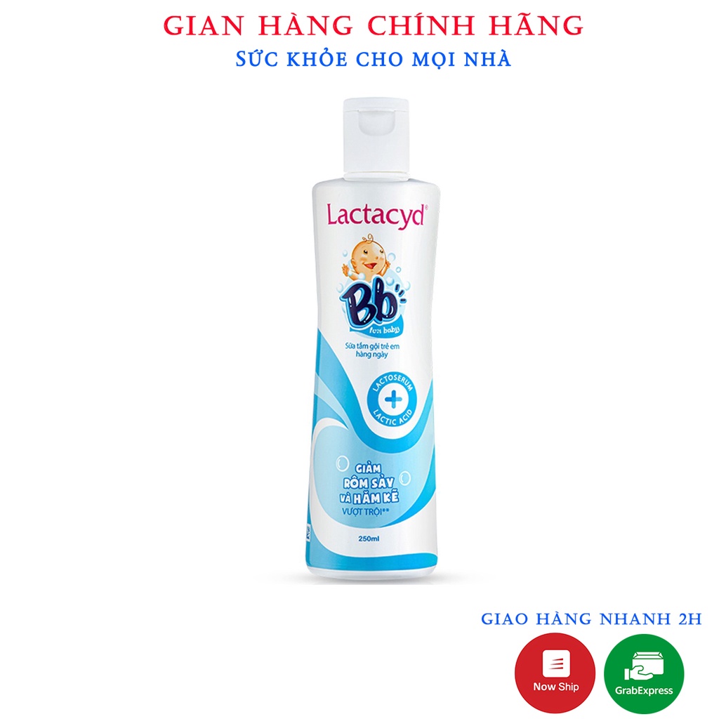 Sữa tắm gội trẻ em Lactacyd BB chai 250ml