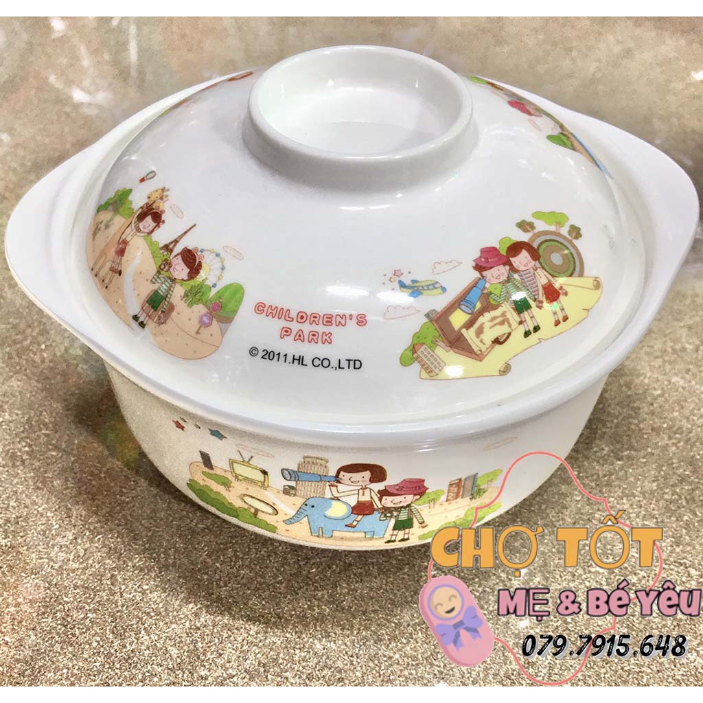Chén Ăn Dặm Cho Bé Có Nắp Đậy Nhựa Meca Cao Cấp
