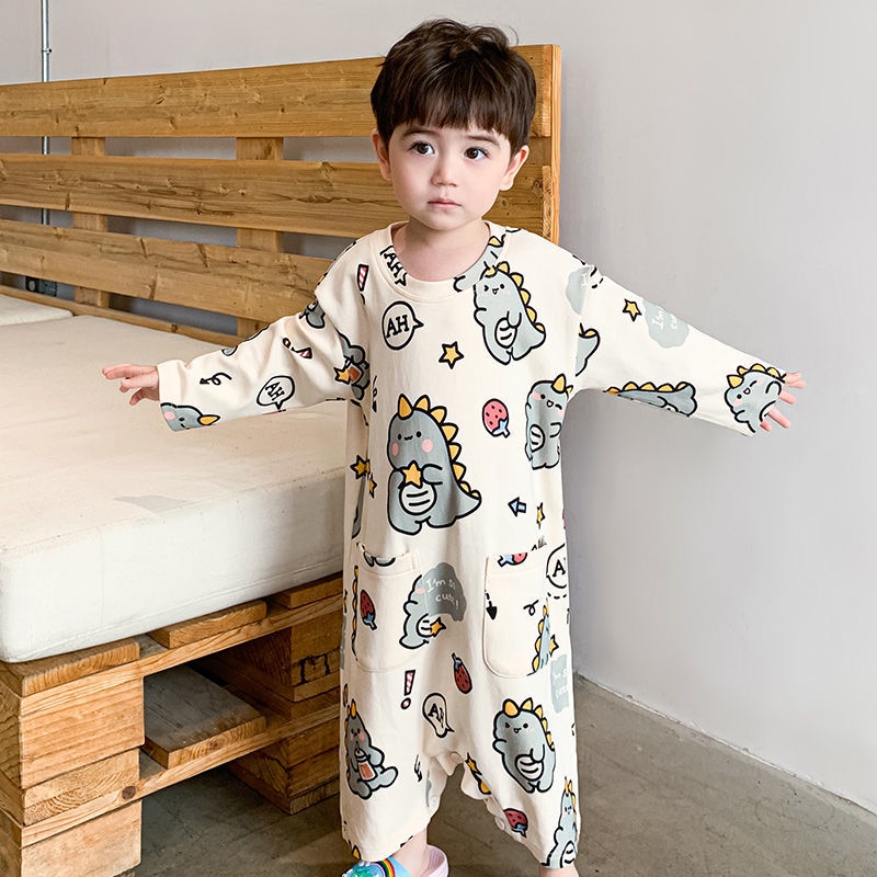 ✨Hàng Có Sẵn✨ Áo Liền Quần Mỏng Ba Lớp Điều Hòa Không Khí Chống Sặc Mùa Hè Phong Cách Mới Cho Trẻ Em