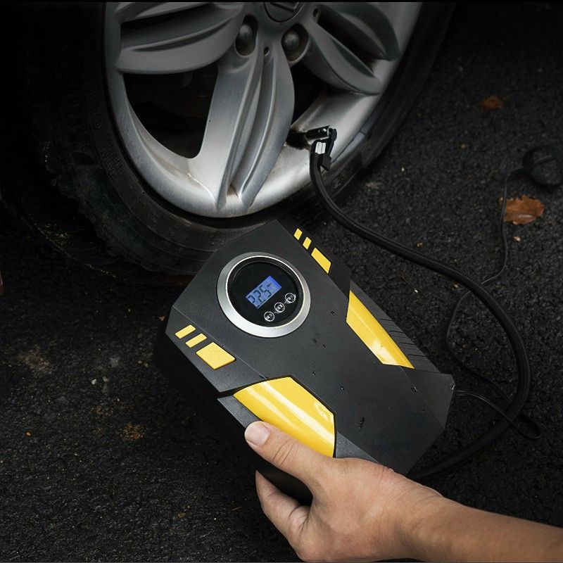 Bơm lốp ô tô SUITU chính hãng bảo hành 12 tháng, bơm ô tô mini 20s đầy lốp đổi trả 365 ngày, bơm điện tử tự ngắt suitu