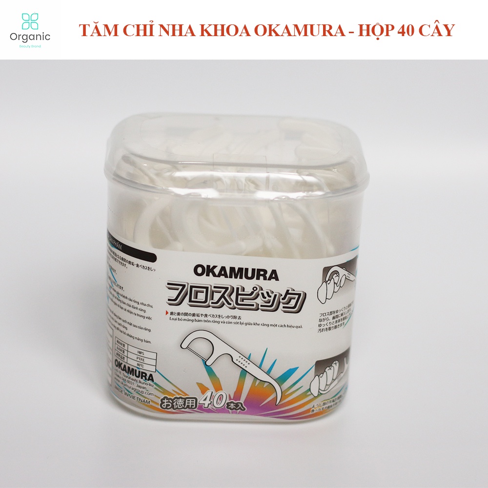 Okamura - Hộp tăm chỉ nha khoa nhật bản - gồm 3 loại: 40/60/70 cây
