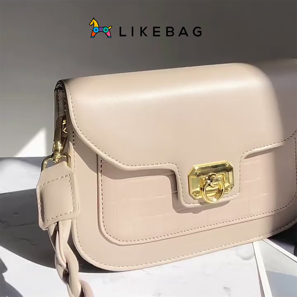 Túi đeo chéo, kẹp nách thời trang LIKEBAG quai xoắn cá tính CJ1006 - LIBAGI