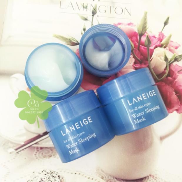 Mặt nạ LANEIGE nạ ngủ dưỡng ẩm da Water Sleeping Mask EX 70ml - nạ môi hết bong tróc khô môi