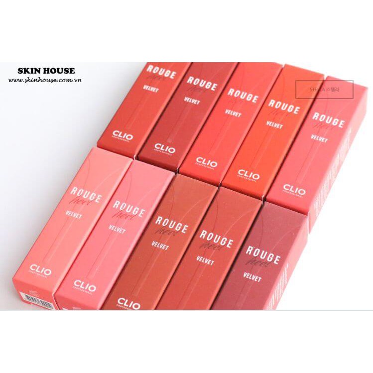 Sẵn - Son Thỏi Club Clio Matte Lipsticks Strongest Rouge Heel Velvet - Skinhouse 0986136861