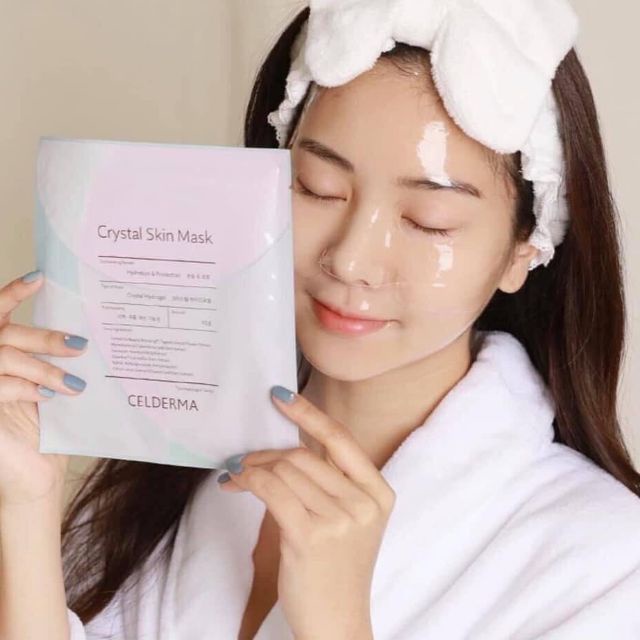 [CELDERMA] Mặt Nạ Crystal Skin Mask Dưỡng Sáng Da - 1 miếng