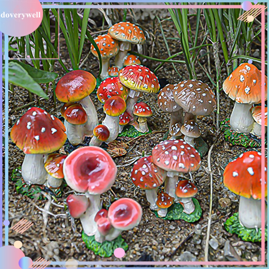 Mô Hình Cây Nấm Bằng Nhựa Resin Thân Thiện Với Môi Trường Trang Trí Nhà Cửa