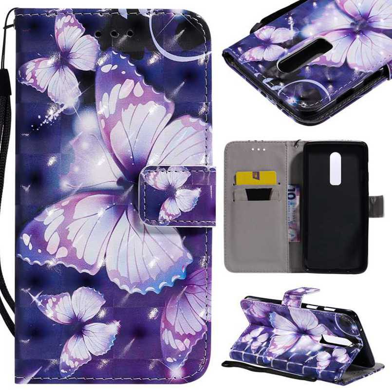 For Oneplus 6 1+6 leather case flip Phone Cover