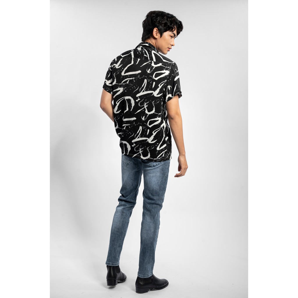 Áo sơ mi Tay ngắn Họa tiết Taru, Vải lụa Thoáng mát, Chống nhăn Form Regular Fit, Chuẩn đẹp , Năng động DN02 - DANNYTOM | BigBuy360 - bigbuy360.vn