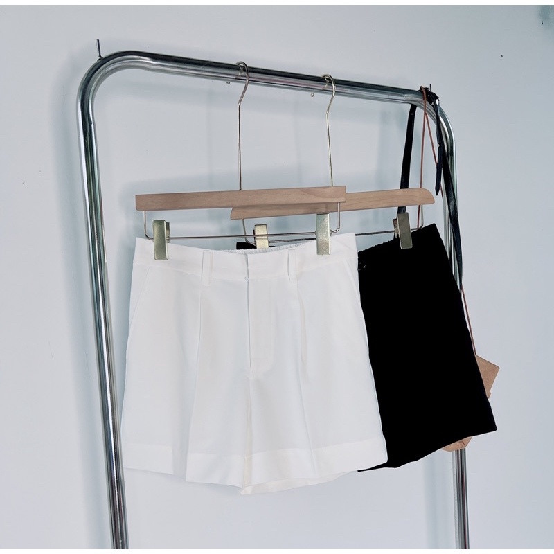 Quần Short Lưng Thun Unisex Chất Liệu Kate Dáng Hàn Quốc