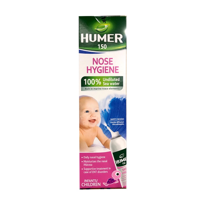 Xịt mũi Humer - Vệ sinh mũi, giảm nghẹt mũi, sổ mũi, viêm mũi người lớn và trẻ em