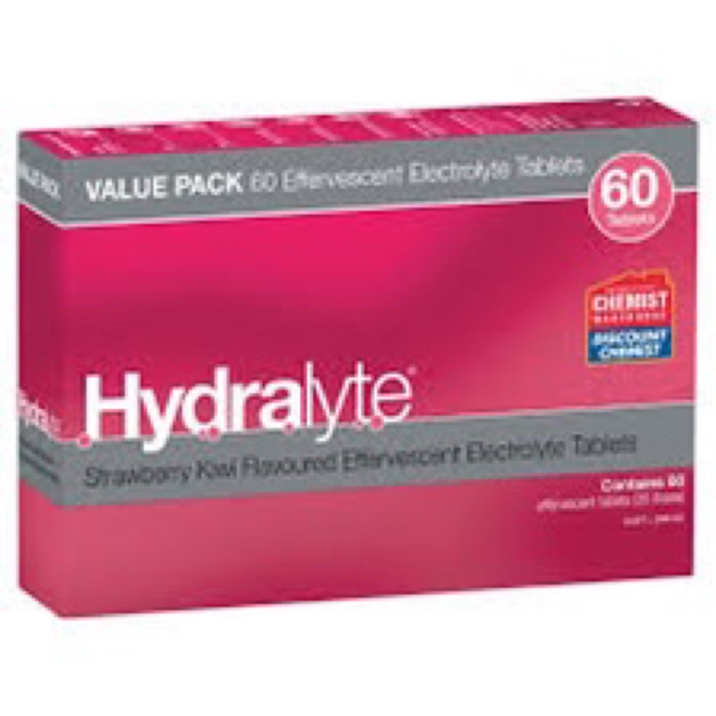 VIÊN SỦI BÙ NƯỚC +CHẤT ĐIỆN GIẢI - Hydralyte Effervescent Electrolyte Tablets vị trái cây