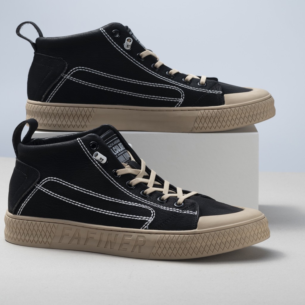 Giày da nam cổ lửng,Giày Nam Sneaker Chất Liệu 100% Da Thật , giày nam cao cổ Đế Cao Su Mềm Phong Cách Trẻ Trung | BigBuy360 - bigbuy360.vn