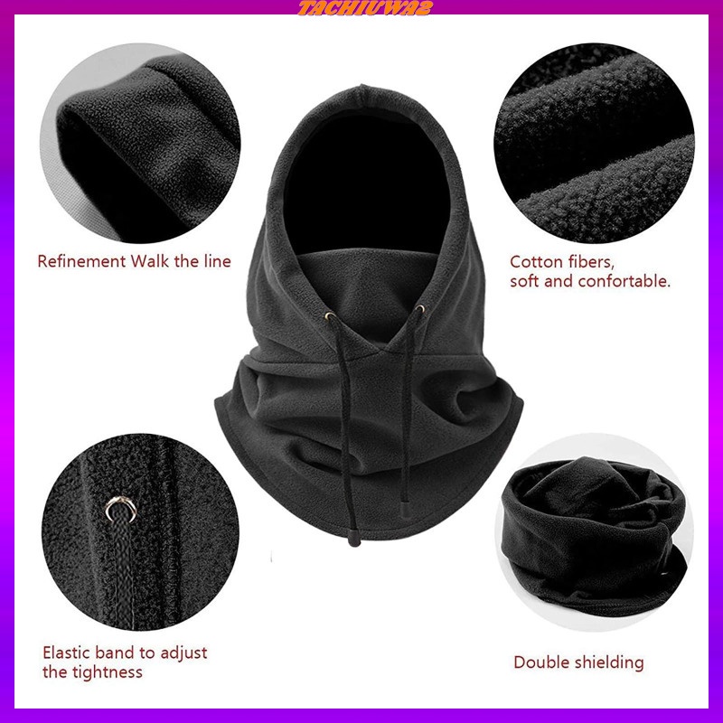 [Tachiuwa2] Mặt Nạ Balaclava Trượt Tuyết Đi Xe Máy Thể Thao Bằng Lông Cừu