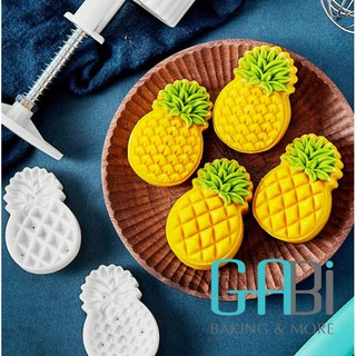 Khuôn nhấn bánh dứa lò xo 2-4 mặt 50g